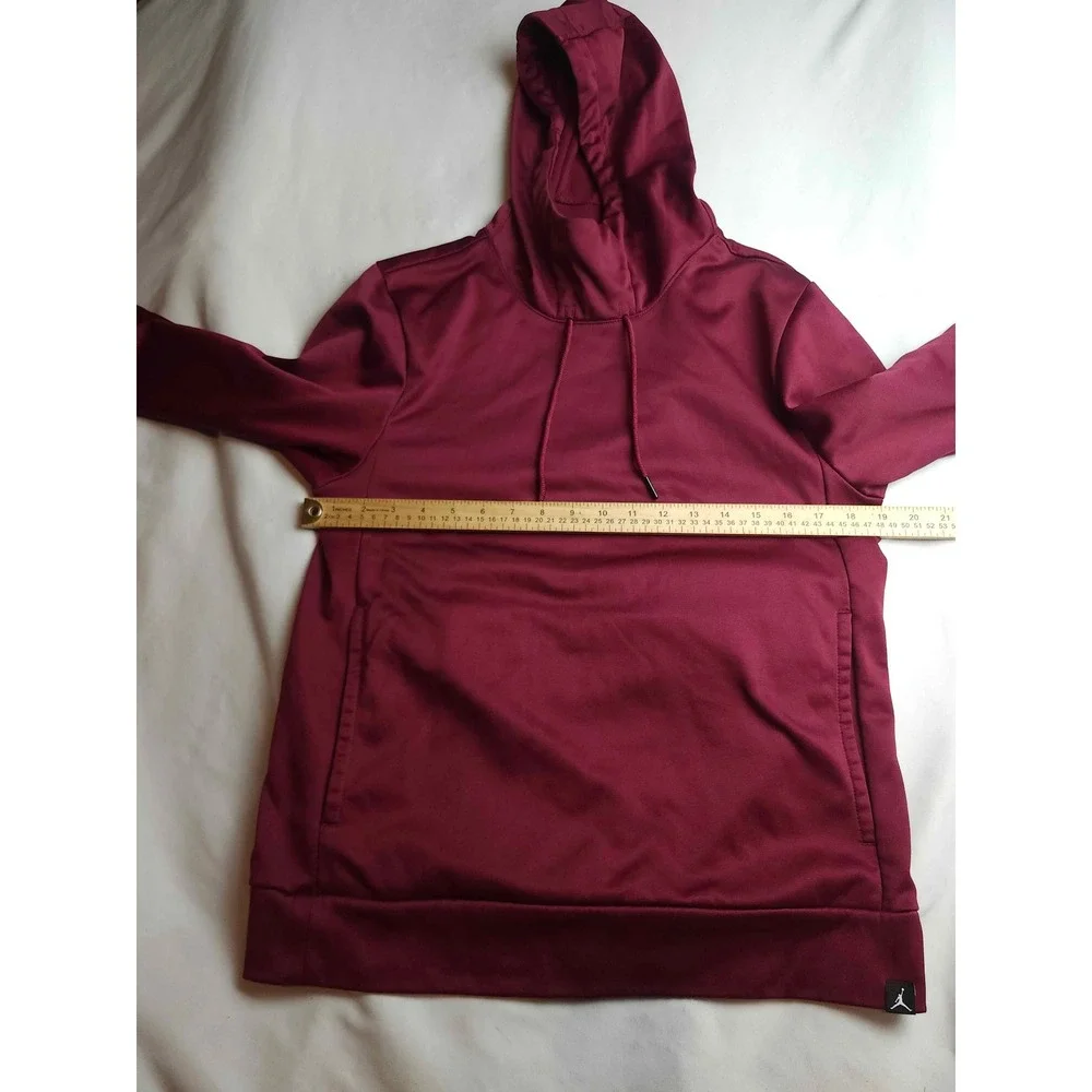 Jordan Therma-FIT Hoodie Maroon Burgundy Mens Small Pullover Sweatshirt